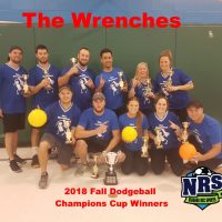 NRS 2018 Fall Dodgeball Champions Cup Winners The Wrenches