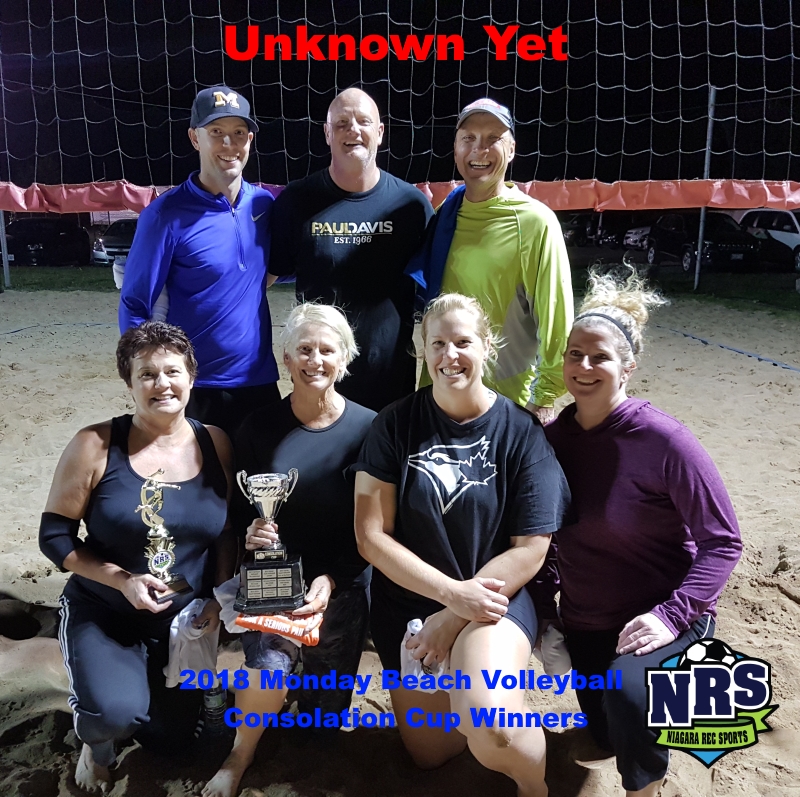 NRS 2018 Monday Volleyball Consolation Cup Winners Unknown Yet
