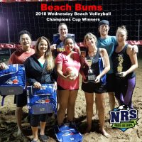NRS 2018 Wednesday Volleyball Champions Cup Winners Beach Bums
