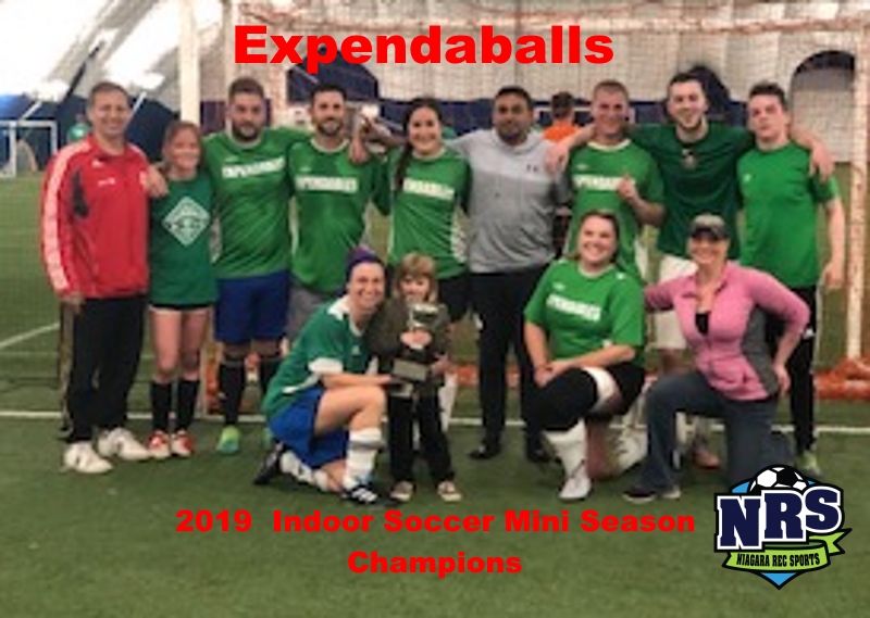 2019 Indoor Soccer Mini Season Champions Expendaballs