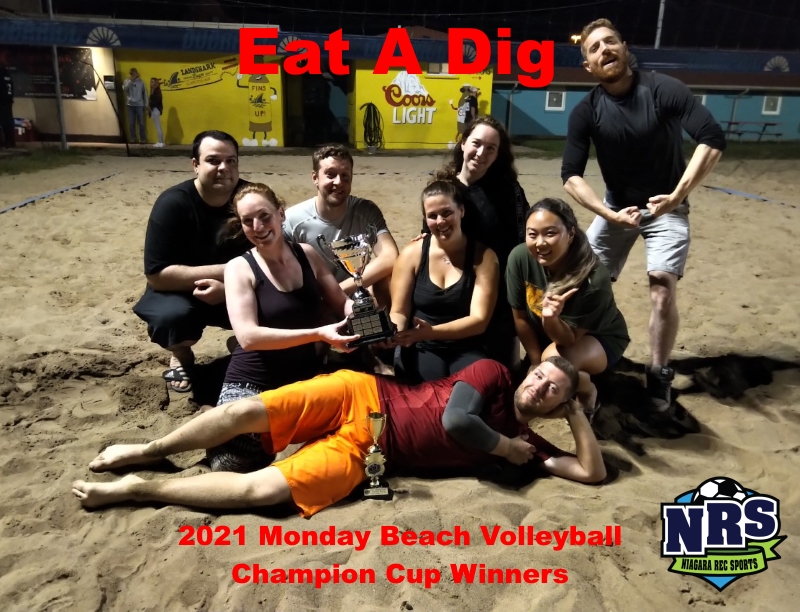 2021 NRS Monday Beach Volleyball Champion Cup Winners Eat A Dig