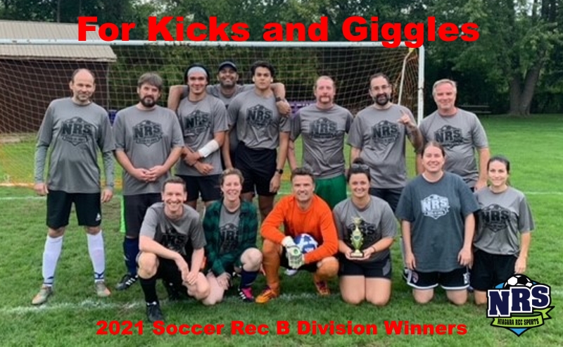 2021 NRS Soccer Rec B Division Winners For Kicks and Giggles