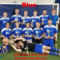 2022-2023 Indoor Soccer Champion Cup Winners Blue
