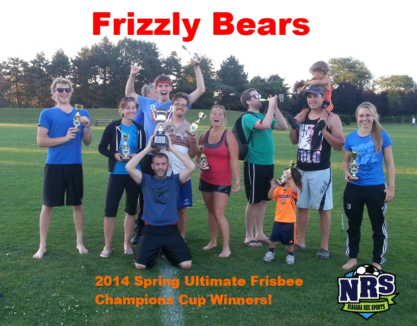 Frizzly Bears 2014 Spring Ultmate Champs
