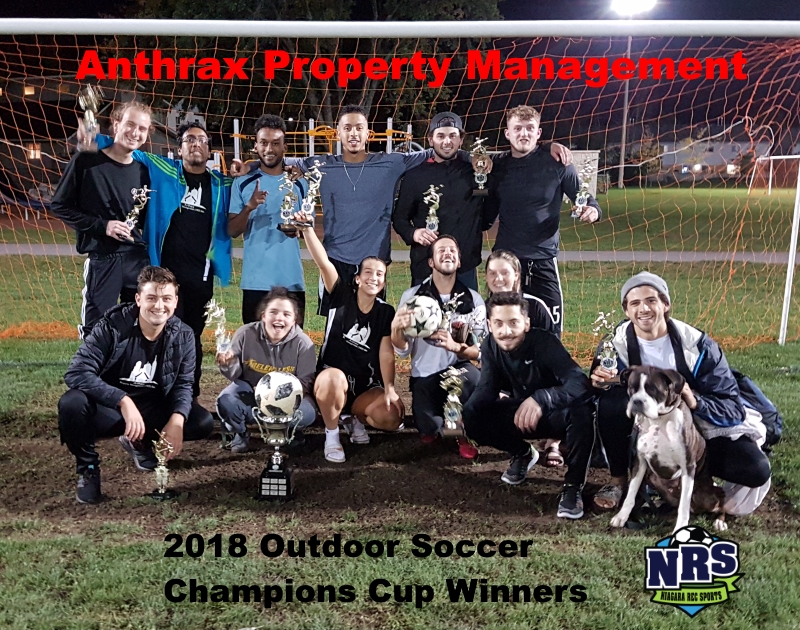NRS 2018 Soccer Champions Cup Winners Anthrax Property Management