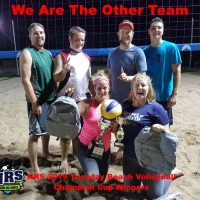 NRS 2019 Tuesday Beach Volleyball Champion Cup Winners