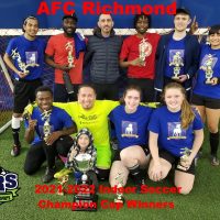 NRS 2021-2022 Indoor Soccer Champion Cup Winners AFC Richmond