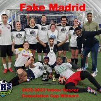 NRS 2022-2023 Indoor Soccer Consolation Cup Winners Fake Madrid