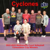 NRS 2022-2023 Wednesday Court Volleyball Consolation Cup Winners Cyclones