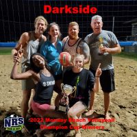 NRS 2022 Monday Beach Volleyball Champion Cup Winners Darkside