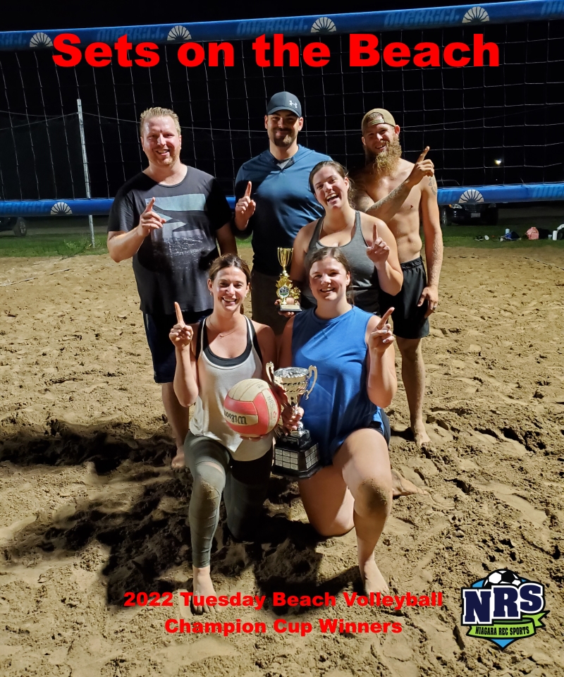 NRS 2022 Tuesday Beach Volleyball Champion Cup Winners Sets on the Beach