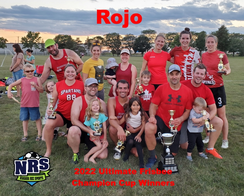NRS 2022 Ultimate Frisbee Champion Cup Winners Rojo