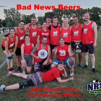 NRS 2022 Ultimate Frisbee Consolation Cup Winners Bad News Beers
