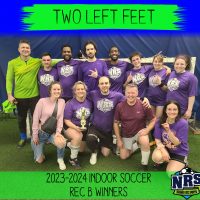 NRS 2023-2024 Indoor Soccer Rec B Winners Two Left Feet