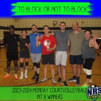 NRS 2023-2024 Mon Court Volleyball Int B Winners To Block or Not To Block