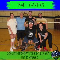 NRS 2023-2024 Mon Court Volleyball Rec D Winners Ball gazers