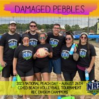 NRS 2023 August 26th Beach Volleyball Tournament Rec Division Champions Damaged Pebbles