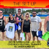 NRS 2023 July 22nd Beach Volleyball Tournament Rec Division Runner Ups The Set Up