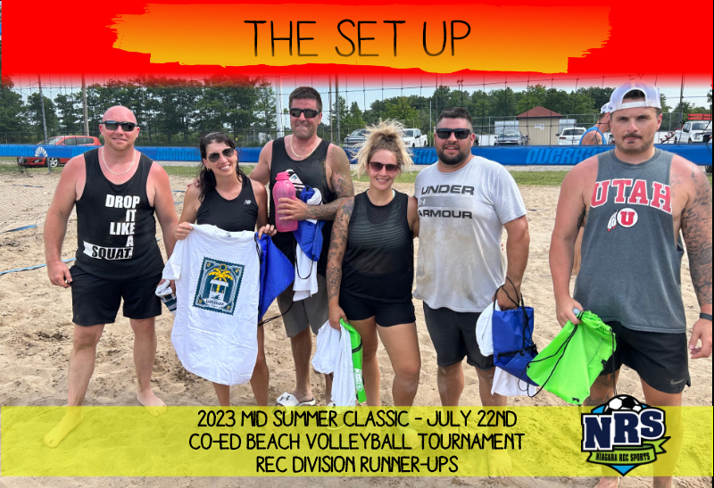 NRS 2023 July 22nd Beach Volleyball Tournament Rec Division Runner Ups The Set Up