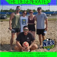 NRS 2023 June 17th Beach Volleyball Intermediate Runner Ups The Degenerates