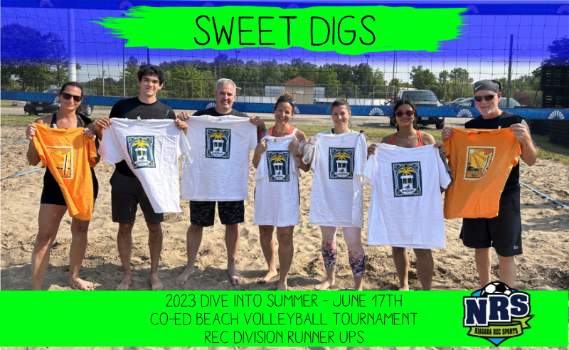 NRS 2023 June 17th Beach Volleyball Rec Runner Ups Sweet Digs