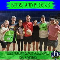 NRS 2023 Monday Beach Volleyball Rec A Winners Beers and Blocks