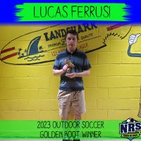 NRS 2023 Outdoor Soccer Golden Boot Winner Lucas Ferrusi