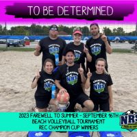NRS 2023 September 16th Beach Volleyball Tournament Rec Champion Cup Winners To Be Determined