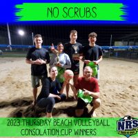 NRS 2023 Thursday Beach Volleyball Consolation Cup Winners