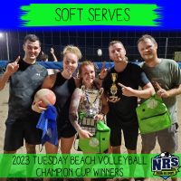 NRS 2023 Tuesday Beach Volleyball Champion Cup Winners Soft Serves