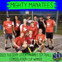 NRS 2023 Tuesday St.Catharines Softball Consolation Cup Winners Mighty Manatees