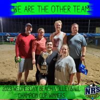 NRS 2023 Wednesday Beach Volleyball Champion Cup Winners We Are The Other Team