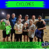 NRS 2023 Wednesday Beach Volleyball Consolation Cup Winners Cyclones