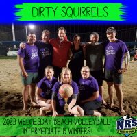 NRS 2023 Wednesday Beach Volleyball Intermediate B Winners Dirty Squirrels