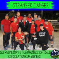 NRS 2023 Wednesday St.Catharines Softball Consolation Cup Winners Stranger Danger