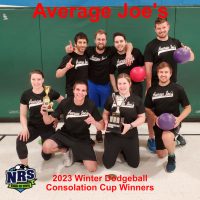NRS 2023 Winter Dodgeball Consolation Cup Winners Average Joes
