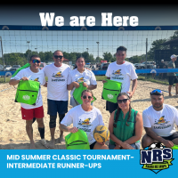 NRS 2024 July 13th Beach Volleyball Tournament Intermediate Division Runner Ups We Are Here