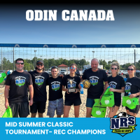 NRS 2024 July 13th Beach Volleyball Tournament Rec Division Champions Odin Canada