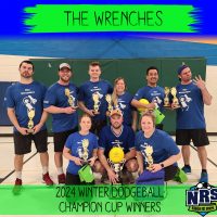 NRS 2024 Winter Dodgeball Champion Cup Winners The Wrenches
