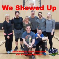 NRS 2019 Monday Court Volleyball Rec B Division Winners We Showed Up