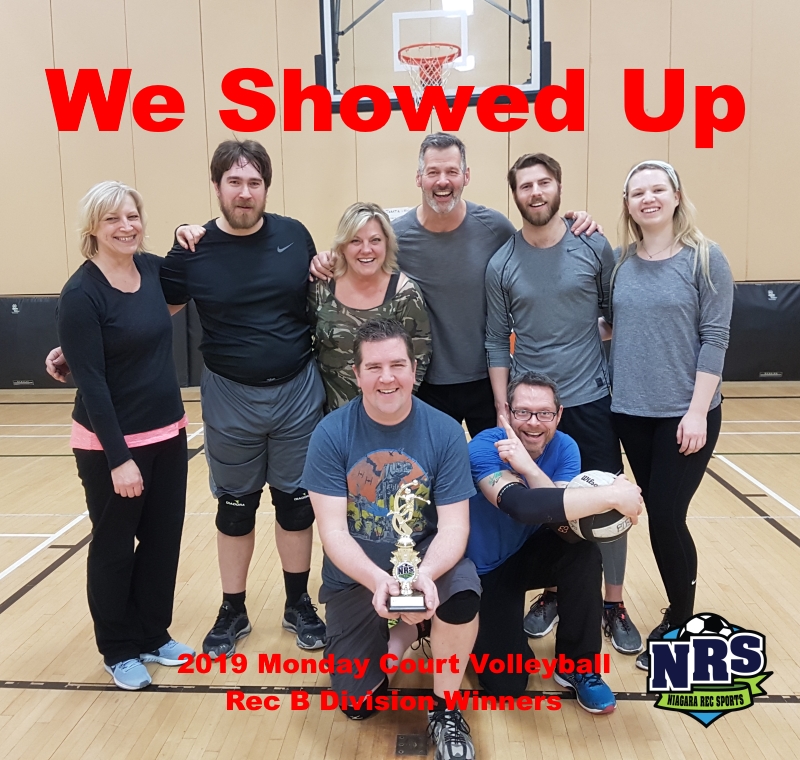 NRS 2019 Monday Court Volleyball Rec B Division Winners We Showed Up