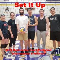 NRS 2019 Wednesday Court Volleyball Intermediate B Division Winners Set It Up